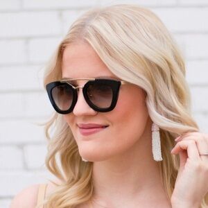 Authentic women’s PRADA black sunglasses 54▢18 SPR12Q